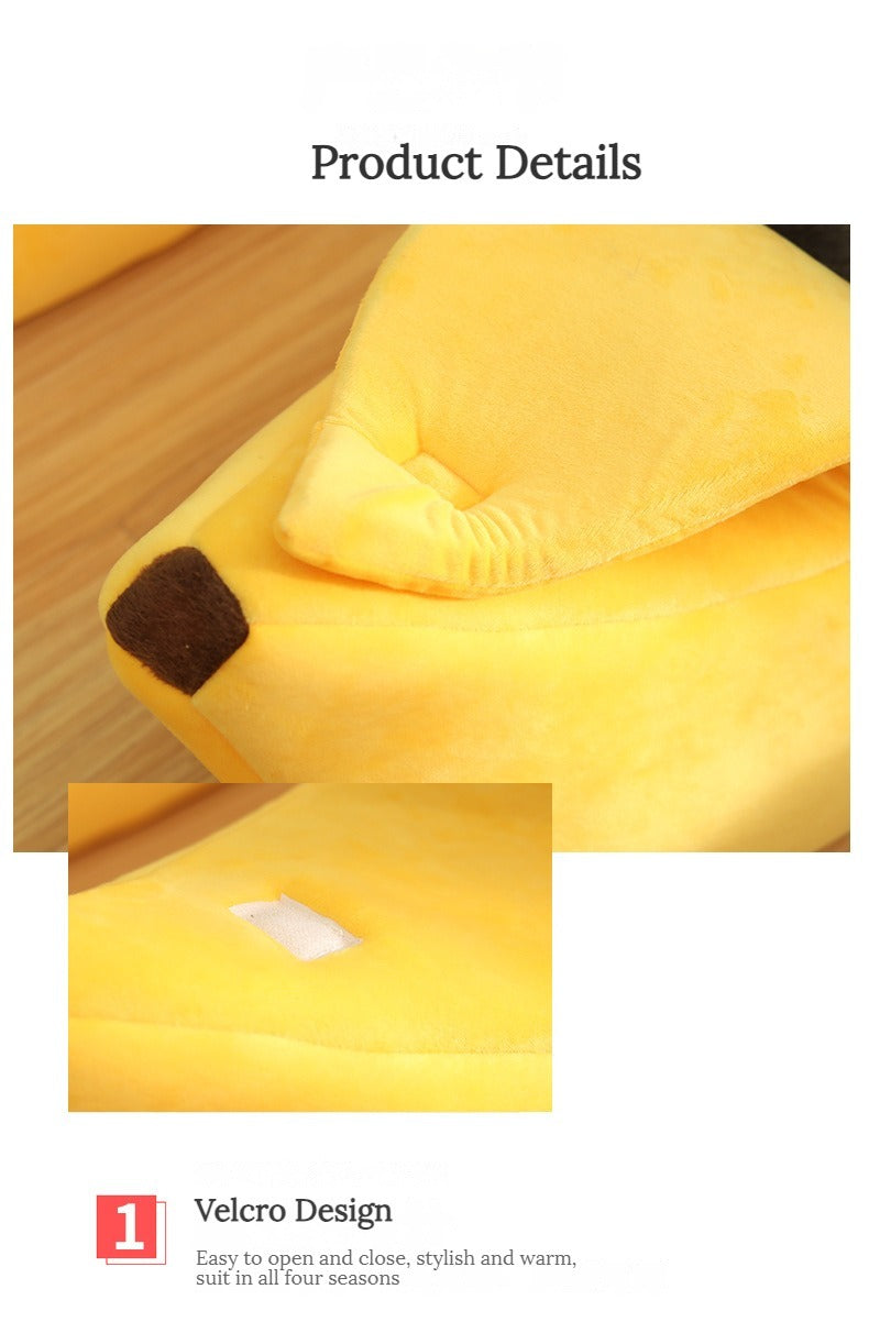 Cozy Banana Pet Bed - Ultra-Soft, High Rebound, and Easy to Clean