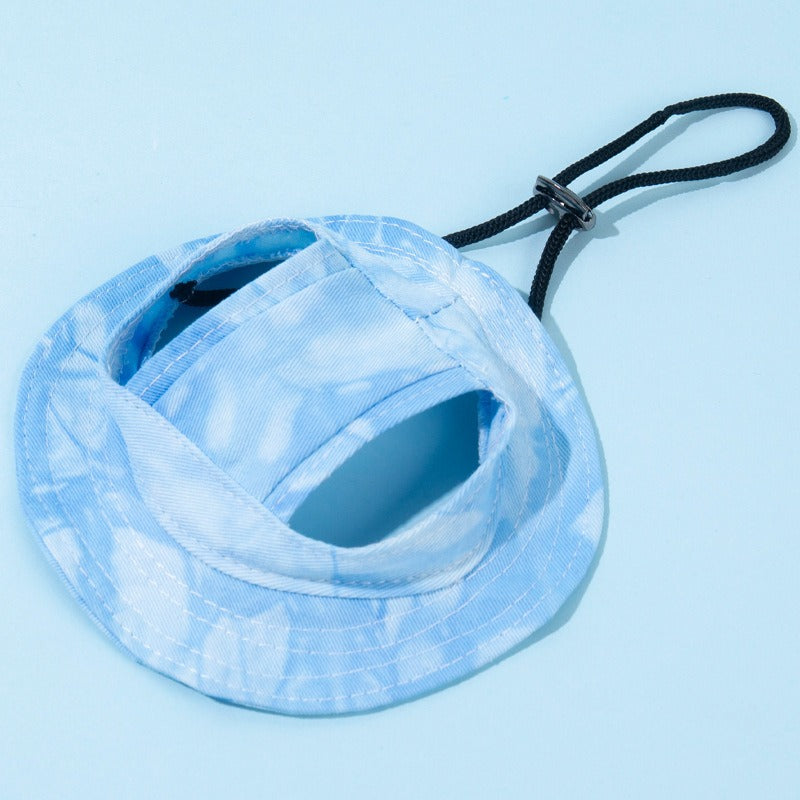 Lightweight Pet Sun Hat with Adjustable Fit - Breathable Protection for Outdoor Adventures