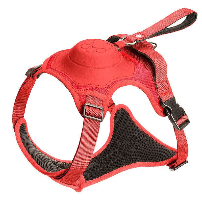 Smart Pet Harness with Integrated Retractable Leash