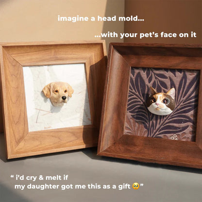 Custom 3D Pet Head Mold Car Vent Clip – Handmade, Personalized Air Freshener