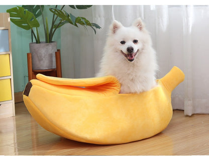 Cozy Banana Pet Bed - Ultra-Soft, High Rebound, and Easy to Clean