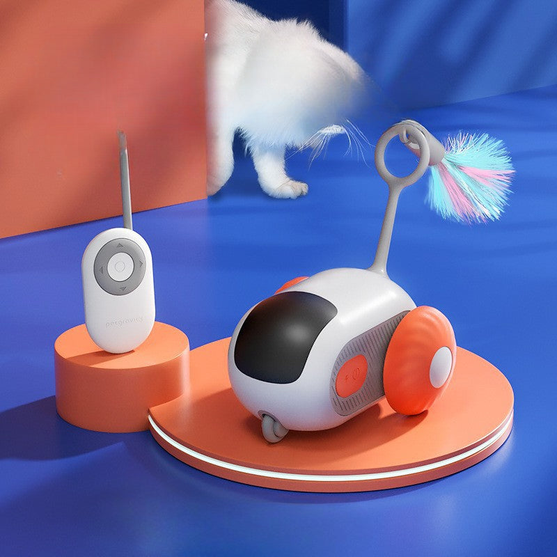 Smart Pet Racing Car - Interactive Remote Controlled Toy with Multi-Directional Movement