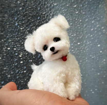Custom Felt Pet Portrait - Handmade Tiny Felt Dogs &amp; Cats - Personalized Pet Keepsake