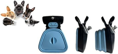 Portable Pet Waste Scooper with Expandable Container with Built-in Bag Dispenser &amp; Convenient Clip-on Design