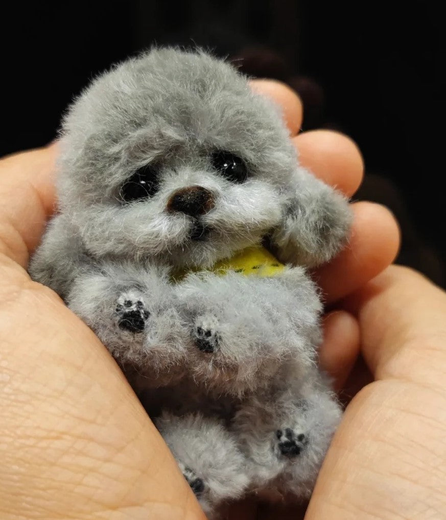 Custom Felt Pet Portrait - Handmade Tiny Felt Dogs &amp; Cats - Personalized Pet Keepsake