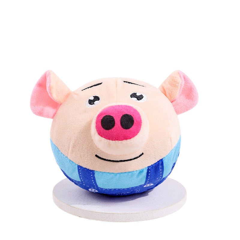 USB Rechargeable Interactive Plush Dog Toy - Smart Obstacle Avoidance and Sound Effects