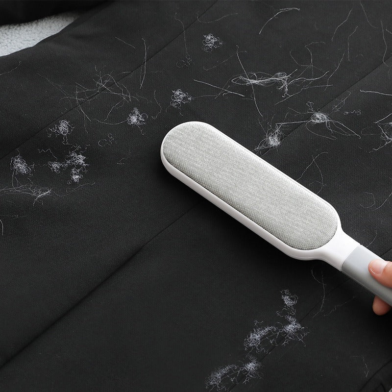 Self-Cleaning Pet Hair Remover Brush with Double-Sided Static Brush and Hygienic Storage Design