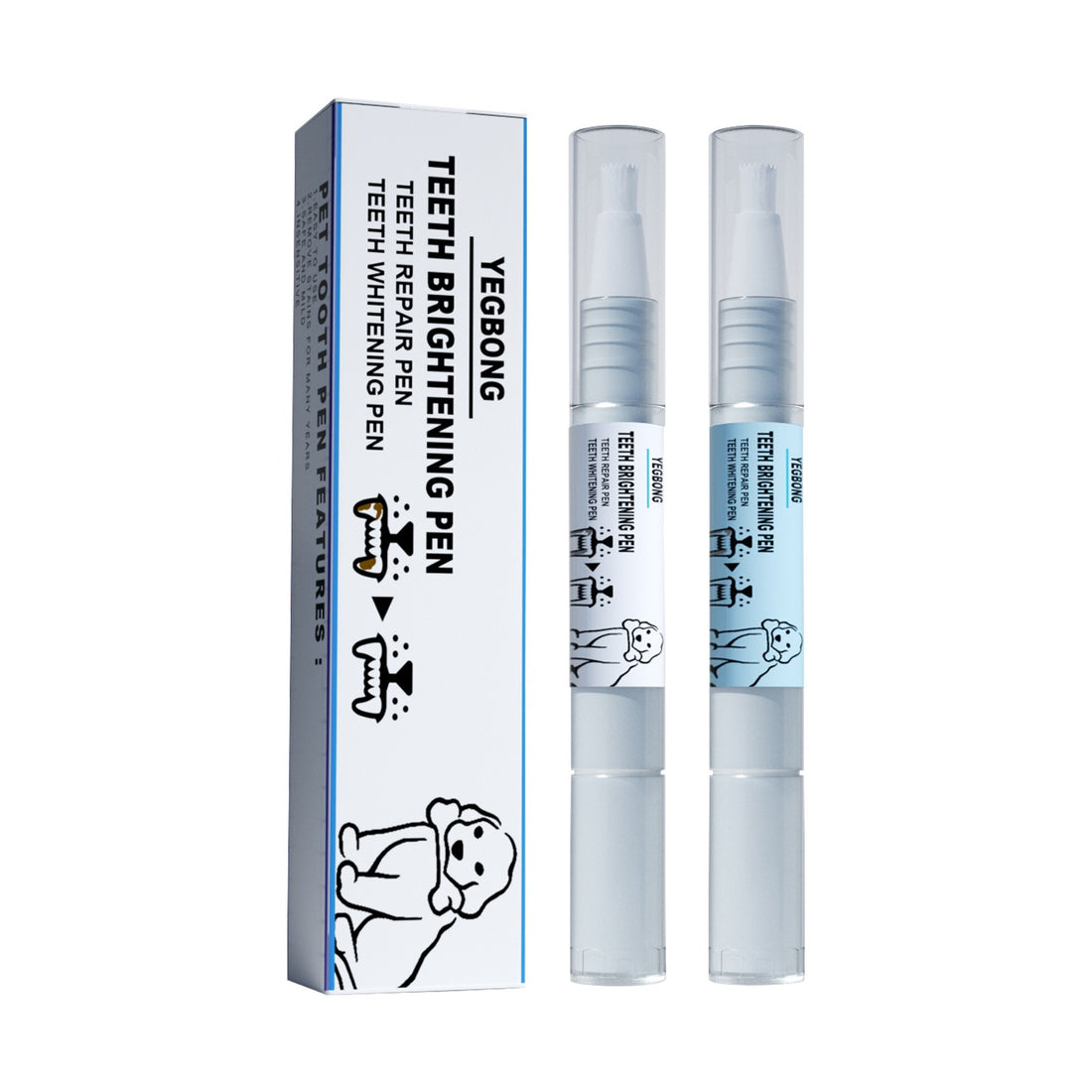 Advanced Teeth Brightening Pen for Pets - Effortless Stain Removal and Fresh Breath