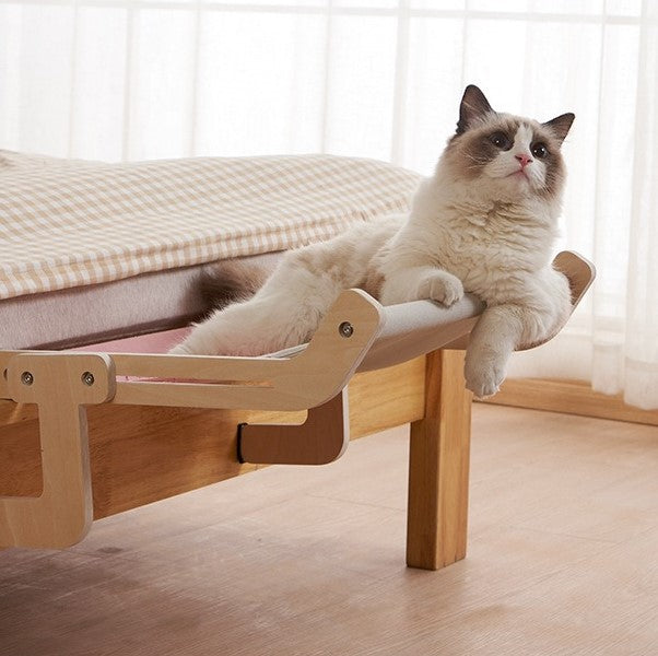 Adjustable Wooden Cat Hammock