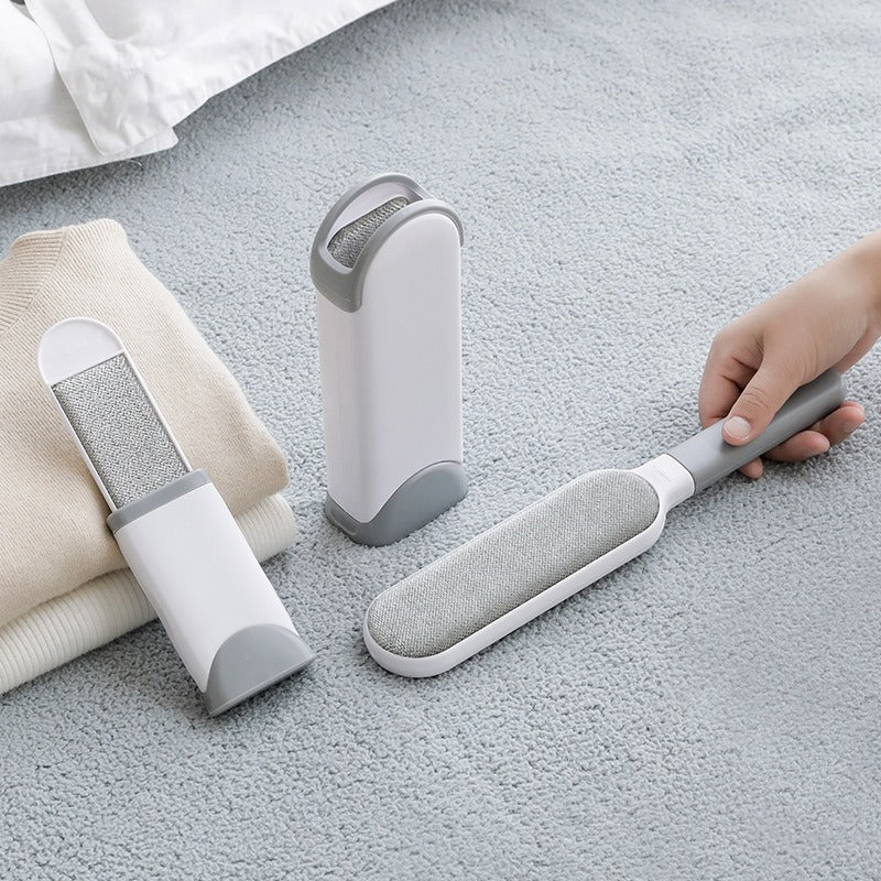 Self-Cleaning Pet Hair Remover Brush with Double-Sided Static Brush and Hygienic Storage Design