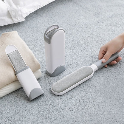 Self-Cleaning Pet Hair Remover Brush with Double-Sided Static Brush and Hygienic Storage Design