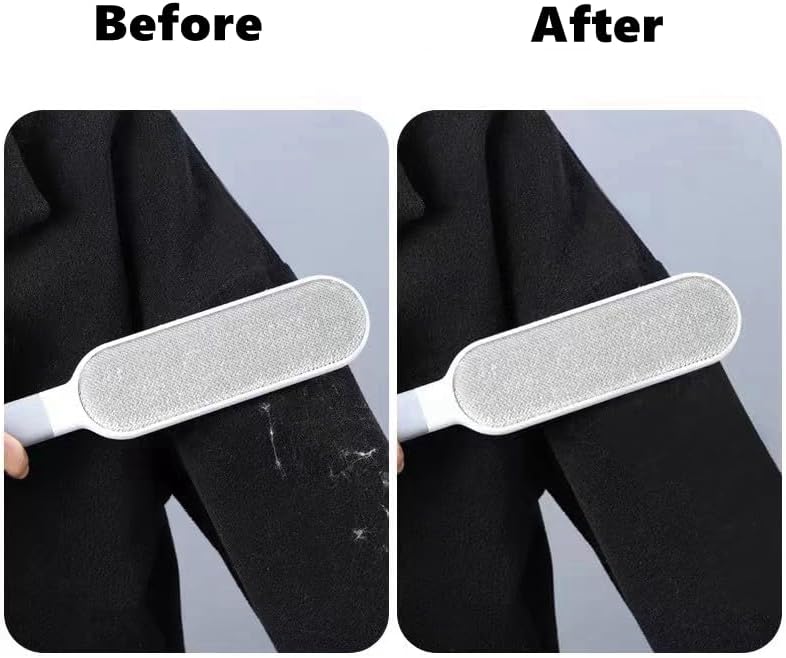 Self-Cleaning Pet Hair Remover Brush with Double-Sided Static Brush and Hygienic Storage Design