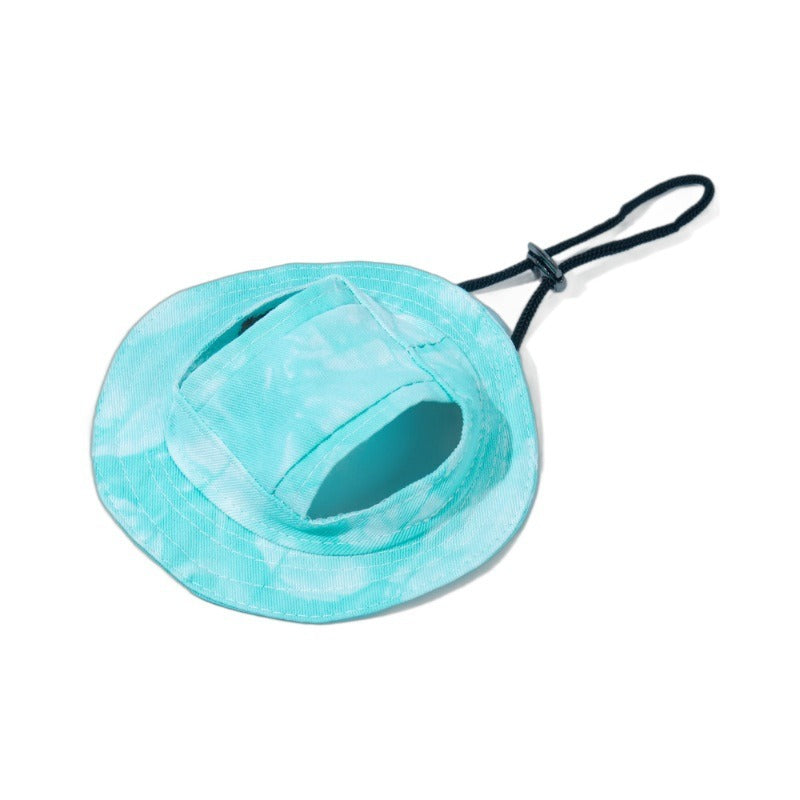 Lightweight Pet Sun Hat with Adjustable Fit - Breathable Protection for Outdoor Adventures