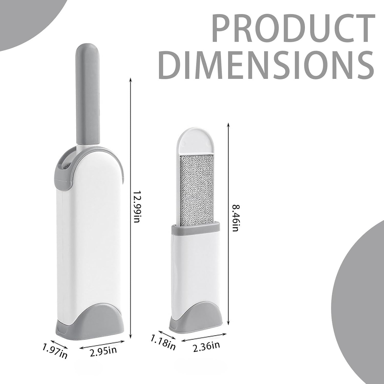 Self-Cleaning Pet Hair Remover Brush with Double-Sided Static Brush and Hygienic Storage Design