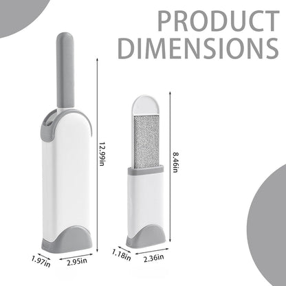 Self-Cleaning Pet Hair Remover Brush with Double-Sided Static Brush and Hygienic Storage Design