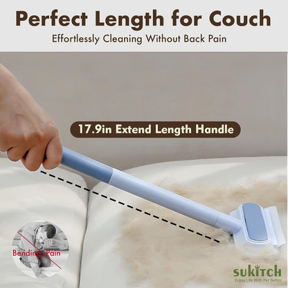 Multi-Surface Pet Hair Remover with Dual-Sided Brush - Effortless Fur Collection for Carpets, Sofas, and Clothes