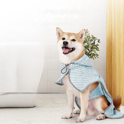 Super Absorbent Quick-Dry Pet Bathrobe for Dogs and Cats