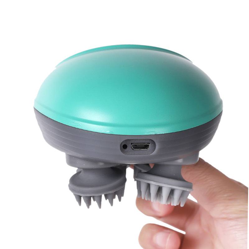 Rechargeable Waterproof Pet Massager with 24 Kneading Nodes - Gentle Grooming &amp; Stress Relief