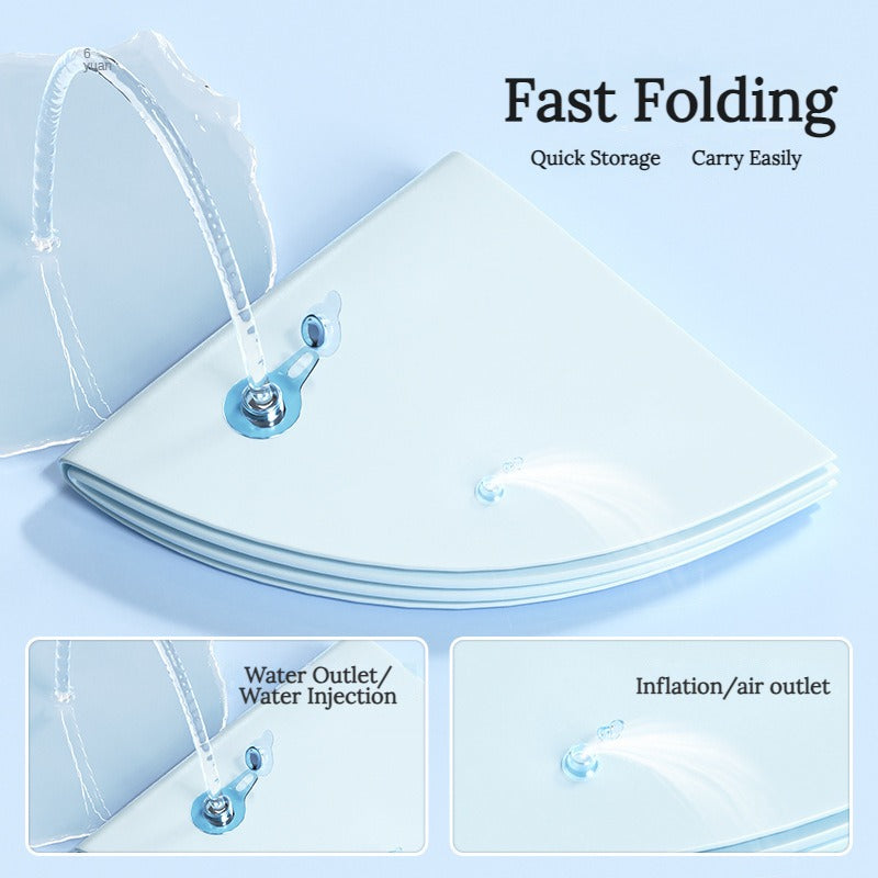 Cooling Water Bed for Cats - Quick Temperature Drop, Fun Design, and Easy Storage