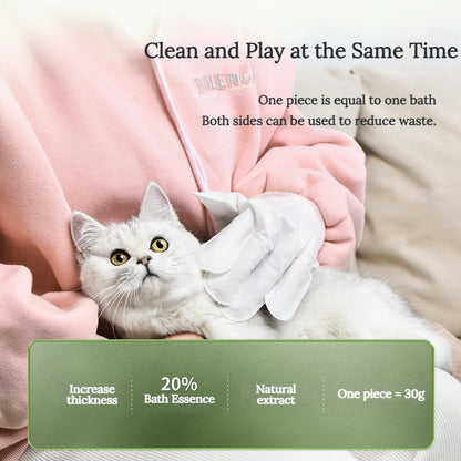 Aloe Essence Pet Cleaning Gloves – Nourishing, Deodorizing &amp; Gentle for Dogs and Cats