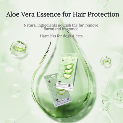 Aloe Essence Pet Cleaning Gloves – Nourishing, Deodorizing &amp; Gentle for Dogs and Cats
