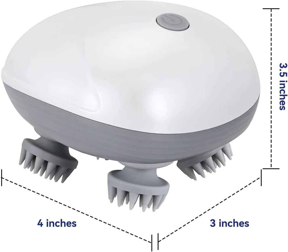 Rechargeable Waterproof Pet Massager with 24 Kneading Nodes - Gentle Grooming &amp; Stress Relief