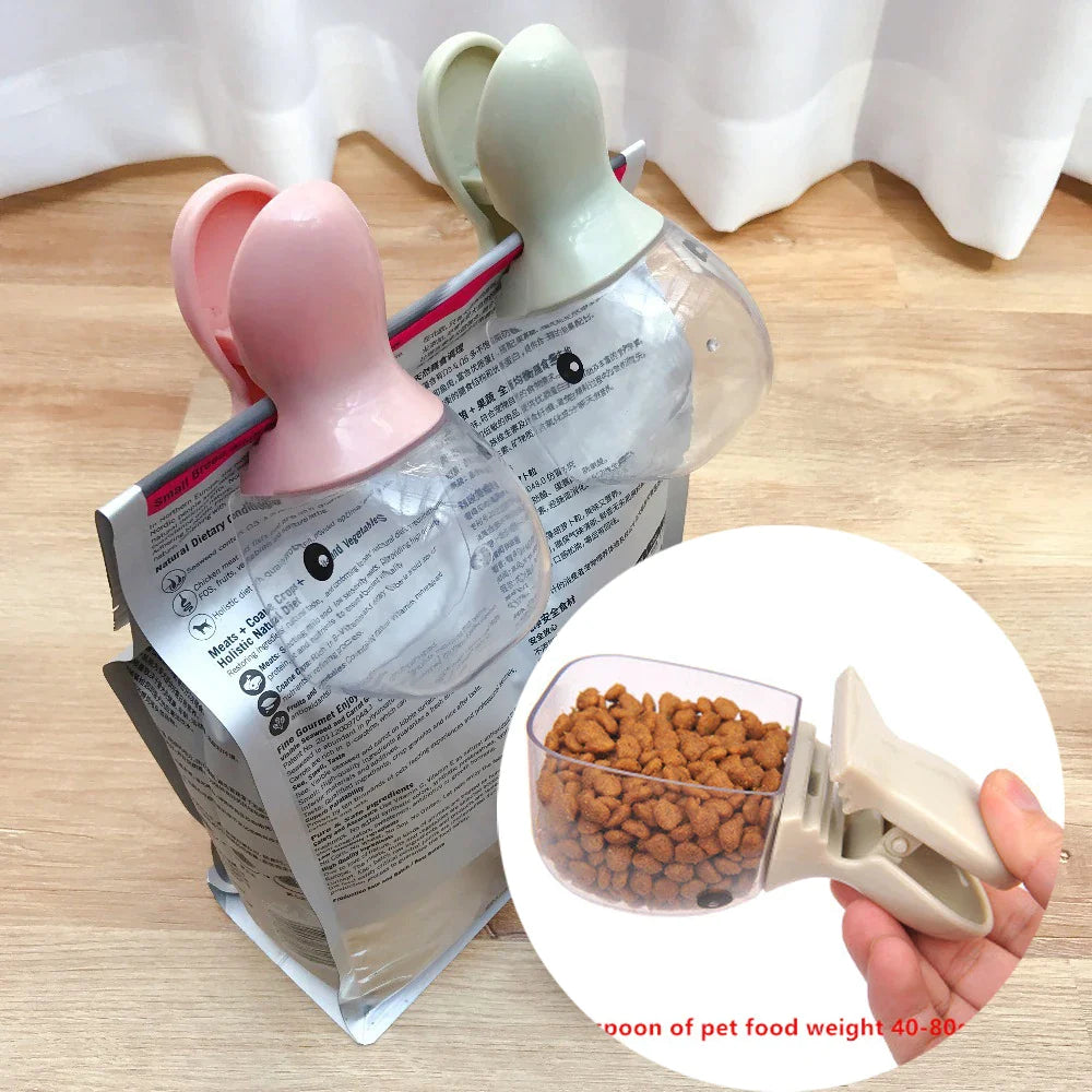 Versatile Duckbill Food Clip Spoon - All-in-One Kitchen and Pet Feeding Tool