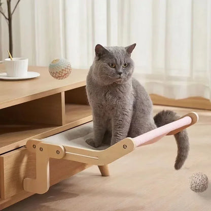 Adjustable Wooden Cat Hammock
