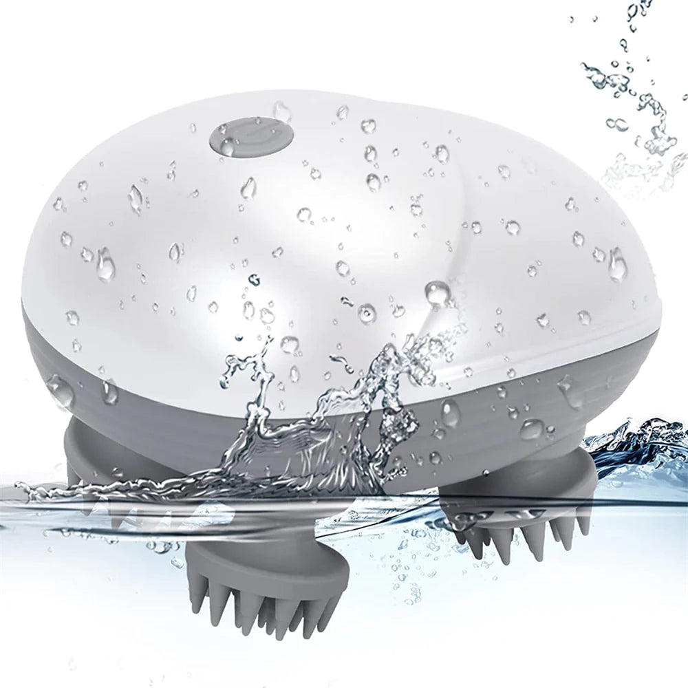 Rechargeable Waterproof Pet Massager with 24 Kneading Nodes - Gentle Grooming &amp; Stress Relief