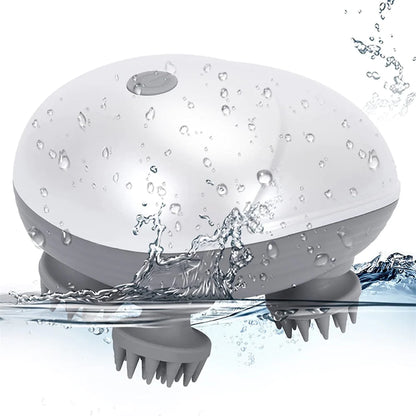 Rechargeable Waterproof Pet Massager with 24 Kneading Nodes - Gentle Grooming &amp; Stress Relief