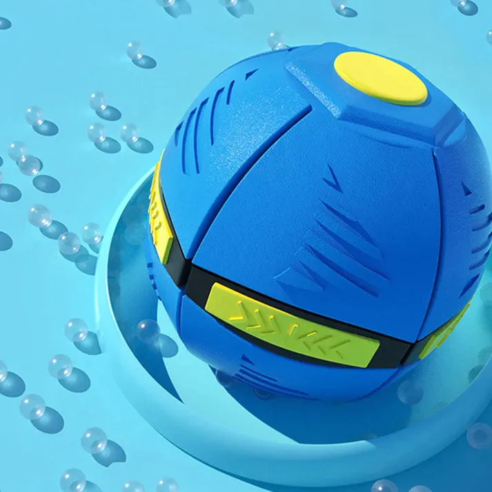 Interactive Dog Frisbee Ball - Transforms from Ball to Frisbee for Endless Play Fun