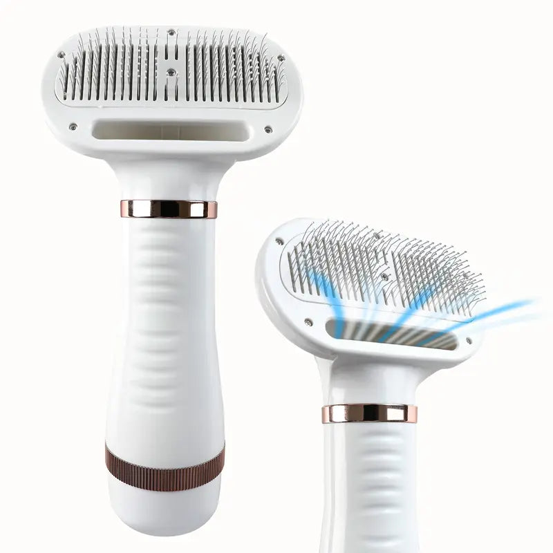 2-in-1 Pet Grooming Dryer - Adjustable Heat Settings for Fluffy and Shiny Coats